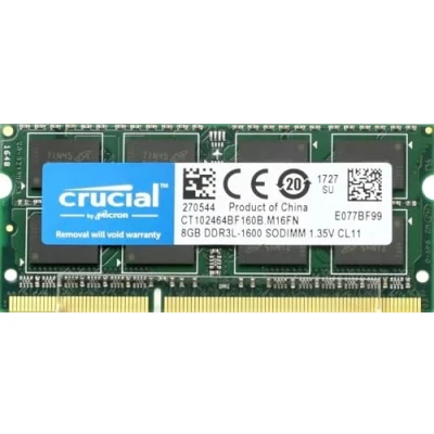 Image of Crucial RAM CT102464BF160B 8 GB DDR3 1600 MHz CL11 Laptop Memory