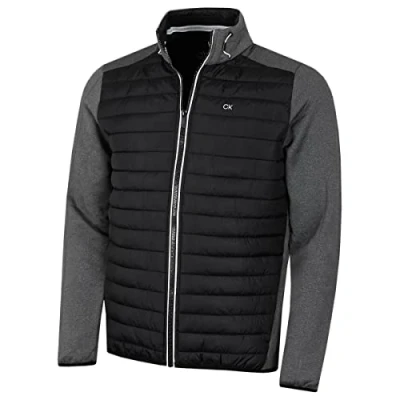 Image of Calvin Klein Mens Hybrid Jacket Charcoal/Black L