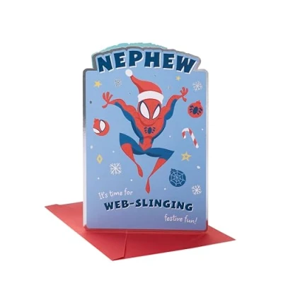 Image of Disney Marvel Spider Man Nephew Christmas Greeting Card Special Xmas 669306