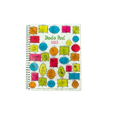 Image of Dodo Pad Original Desk Diary 2023 HARDCOVER Week to View, Calendar Year Diary. A Organiser Planner Wall Book for up 5 people/appointments/activities. UK made, sustainable, plastic free