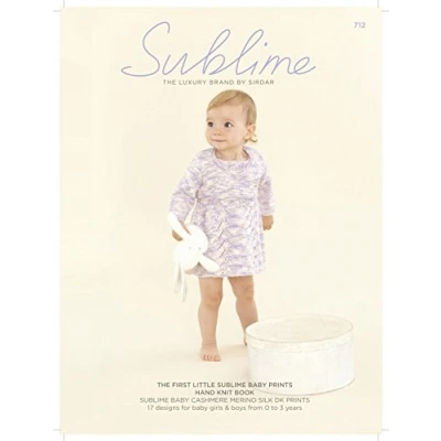 Image of Sublime The First Little Baby Prints Hand Knit Book 712 Knitting Pattern DK