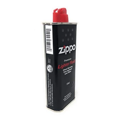 Image of Zippo Lighter Fuel, Works with Windproof and Refillable Hand warmer, Fast Ignition, Low Odor, Fuel Refill, Easy Fill Nozzle, Black, 125 ml (4 oz)