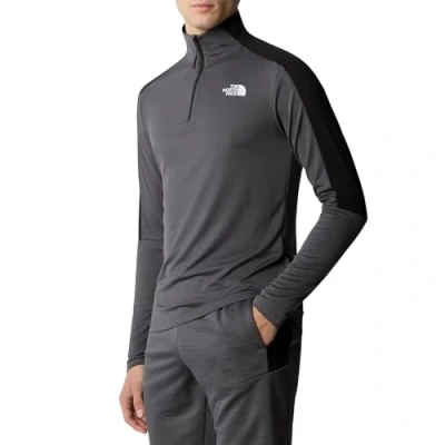 Image of THE NORTH FACE Mountain Athletic 1/4 Zip LS Blouse Anthracite Grey/TNF Black M