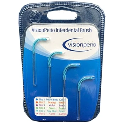 Image of Vision Interdental Brushes Sky Blue 3mm 1 Pack of 4 by