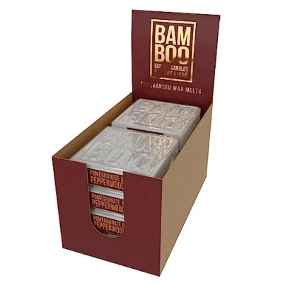Image of Bamboo Wax Melt (Pomegranate &amp; Pepperwood)