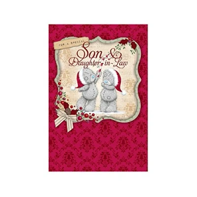 Image of Me to You Bear Special Son &amp; Daughter in Law Christmas Card