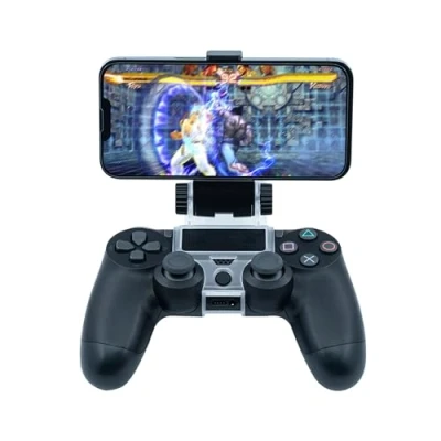 Image of Mcbazel PS4 Controller Smart Phone Holder, Clamp Mount Stand Clip for PS4/ Slim/ Pro Black
