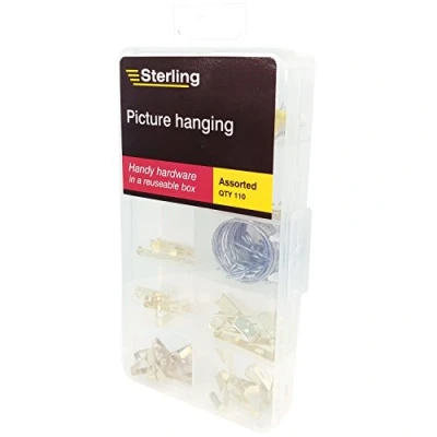 Image of Sterling PHANG1 Picture Hanging, Clear, Set of 110 Pieces