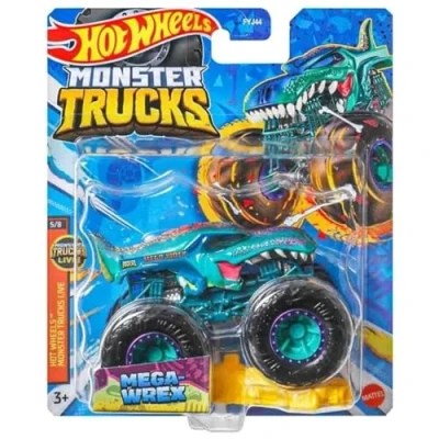 Image of Hot Wheels Monster Trucks Mega Wrex 1:64 Scale Diecast Model Car