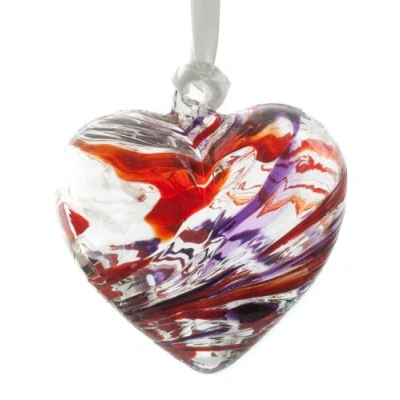 Image of The Milford Collection January Birthstone Garnet Heart
