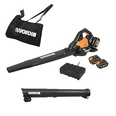 Image of WORX WG583E 36V (40V MAX) Dual Battery Brushless Leaf Blower/Vacuum, Black