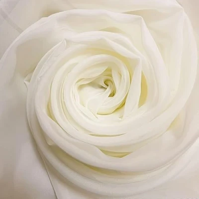 Image of Megachest Wedding Voile Fabric 58 Inches Wide 50 Meters Long(Ivory)