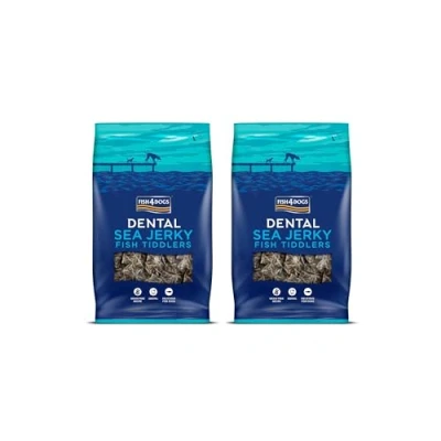 Image of Fish4Dogs Sea Jerky Tiddlers Low Calorie, Hypoallergenic Puppy Treat Baked Fish for Puppies Natural, Dental Skin (1.15kg)