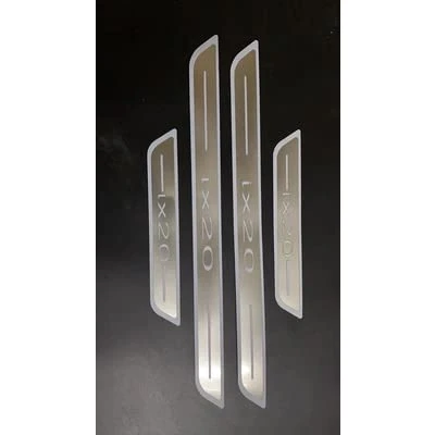 Image of 4 pcs Stainless Steel Car Door Sill Protector for Hyundai ix20, Welcome Pedal Guard Kick Plates Threshold Cover Auto Accessories