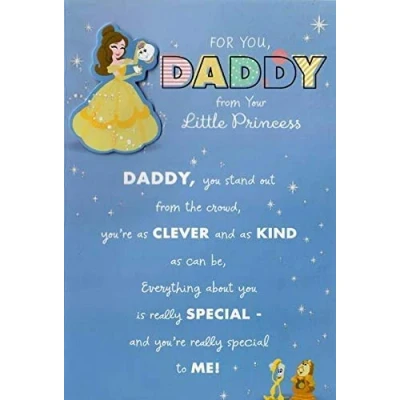 Image of Disney Princess for You Daddy Father&#039;s Day Card