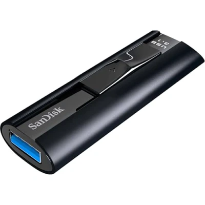 Image of SanDisk 512GB Extreme PRO USB 3.2 Solid State Flash Drive, stick, up to 420 MB/s read speeds, 380 write, Password protection, RescuePRO data recovery software, Durable casing, Black
