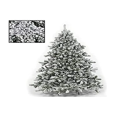 Image of Megashopitalia Snowy Christmas Tree, Polyvinyl Chloride Synthetic PVC, White, 180