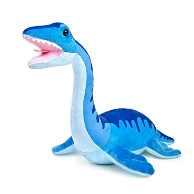 Image of lilizzhoumax Simulation Plesiosaur Plush Toy Realistic Cuddly Stuffed Animal Dinosaur, Cute Dinosaur Soft Home Decoration Animals Collection birthday Gift for Kids 40cm/16