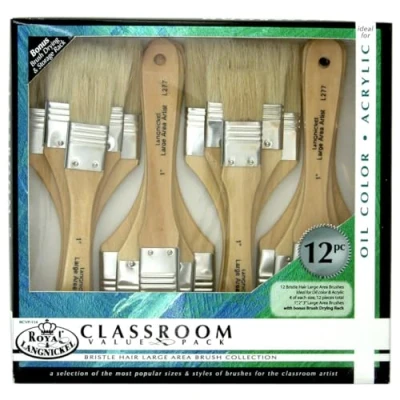 Image of Royal and Langnickel Bristle Large Area Brush Set (Pack of 12)