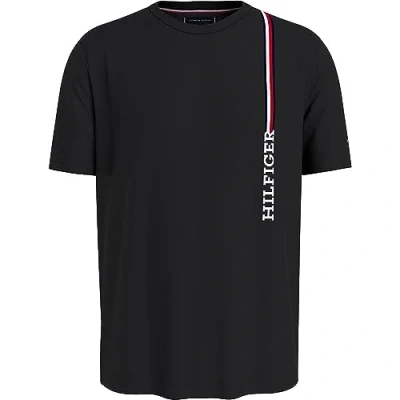 Image of Tommy Hilfiger Men&#039;s Short Sleeve T Shirt Crew Neck, Black (Black), XS
