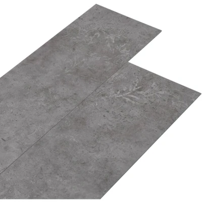 Image of vidaXL Self adhesive PVC Flooring Planks 5.21 m? 2 mm Concrete Grey