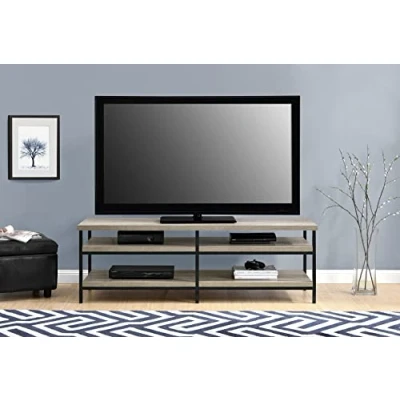 Image of DOREL HOME Elmwood 1763096PCOMUK 1524 mm TV Stand Grey Oak, Silver/Grey