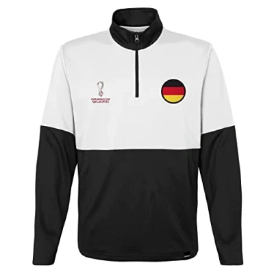 Image of Official Fifa World Cup 2022 Quarter Zip Pull Over, Mens, Germany, X Large