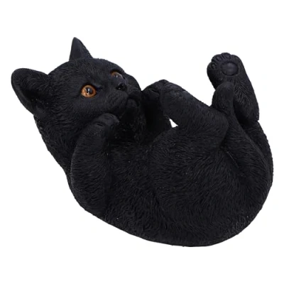 Image of Nemesis Now Familiar Helper 12.5cm, Resin, Black, Cat Figure, Black Ornament, Collectable Giftware, Cast in the Finest Expertly Hand Painted