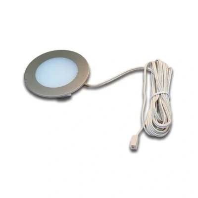 Image of Hera FR 55 LED furniture lamp, stainless steel finish