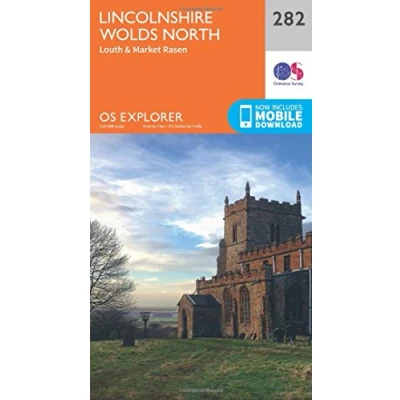 Image of Explorer 282 Lincolnshire Wolds North Map With Digital Version