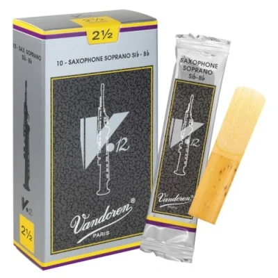 Image of Vandoren V12 Soprano saxophone reeds, box of 10 Strength 2,5