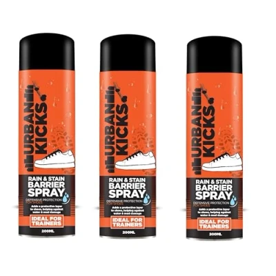 Image of Trainers Rain &amp; Stain Barrier Spray 200ml DEFENSIVE PROTECTION FOR TRAINERS! by Urban Kicks (3, Spray)