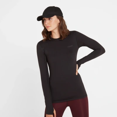 Image of TOG24 Snowdon Women&#039;s Crew Neck Base Layer, Ultra Warm Supersoft Temperature Regulating Thermal Underlayer, Anti Chafe Seams Quick Moisture Wicking, Perfect for Running Hiking Biking Camping Skiing
