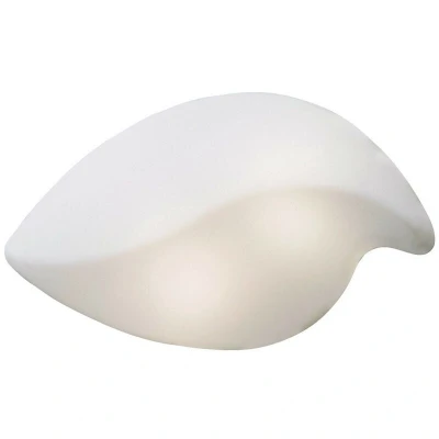 Image of Natura Ceiling/Wall 2 Light E27 Small Outdoor IP44, Matt White/Opal White