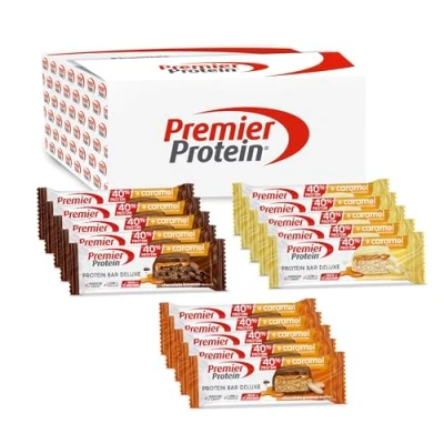 Image of Premier Protein Bar Deluxe 40% Multiflavourbox 15x50g