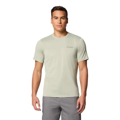 Image of Columbia Men&#039;s Hike Crew, Technical Short Sleeve T Shirt, Safari, XXL