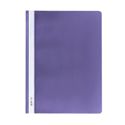 Image of Herlitz 10386951 spring folder a4 PP with transparent front cover, 10 pieces, purple