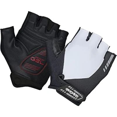 Image of GripGrab ProGel 4mm DoctorGel Padded Short Finger Summer Cycling Gloves Comfortable Cushioned Fingerless Bike Glove