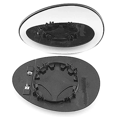 Image of Clip on Heated Base Convex Wing Mirror Glass fits BMW MINI CountryMan R60 2010 to 2017 Left Passenger Side