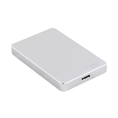 Image of Q Connect Portable External Hard Drive 1TB with USB Cable Silver