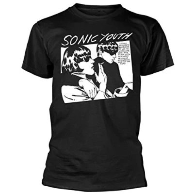 Image of Plastic Head Sonic Youth &#039;Goo Album Cover&#039; T Shirt, XL, Black