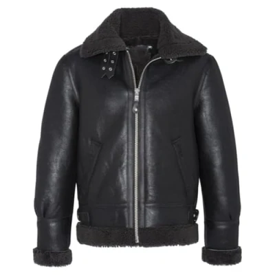 Image of Schott NYC Men&#039;s LC1259 Leather Jacket, Black/Grey, XL