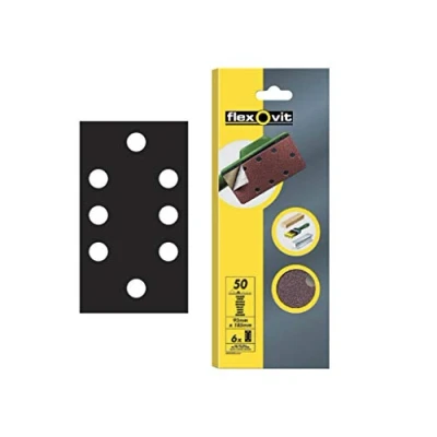 Image of Flexovit 1/3 Sanding Sheets Quick Release Coarse Grit (Pack of 6) FLV26342