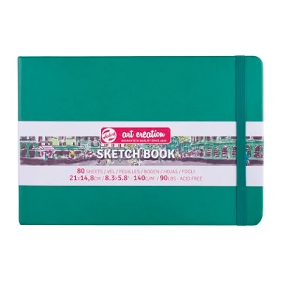 Image of Talens Art Creation Sketchbook 80 Sheets, 21 cm x 15 Size, Forest Green