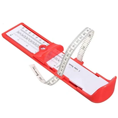Image of Kids Infant Foot Measurer Toddler Baby Measure Gauge Children Measuring Tool Shoes Size Ruler 0 20CM Professional Width Device For (Red)