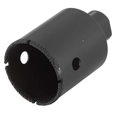Image of wolfcraft &quot;Ceramic&quot; Diamond Coated Annular Bit, for Angle Grinders I 5946000 Installing Bathroom Fittings and Cable bushings in Tiles or Glazed