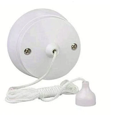 Image of Mr Gadget&#039;s Solutions New 6Amp Ceiling Pull Cord Switch 1 Way Bathroom/Toilet Light Switches
