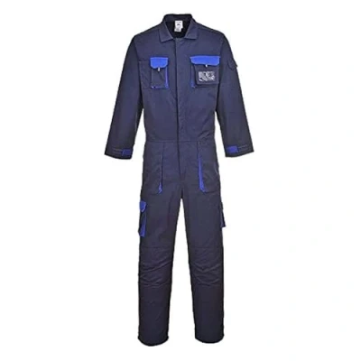 Image of Portwest Texo Contrast Coverall, Size: M, Colour: Navy, TX15NARM
