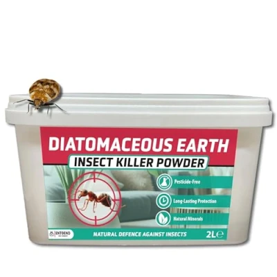 Image of ENTOEND Diatomaceous Earth Insect Killer Powder 1KG Natural &amp; Feed Grade Indoor Pest Control Ant Killer, Bed Bug Carpet Beetle Cockroach Flea Silverfish