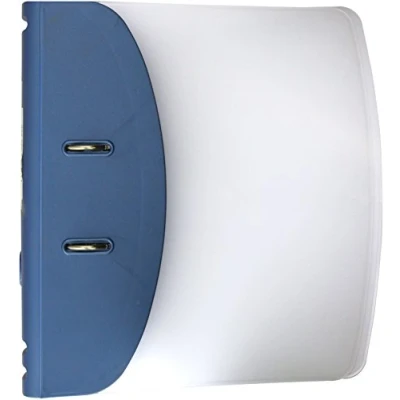 Image of Hermes 832007 A4 78 mm Lever Arch File Heavy Duty Capacity Metallic Blue
